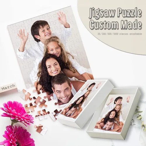 Maßge schneiderte Puzzles 35/300/500/1000/pcs Holz/Karton Premium-Qualität Puzzles für Erwachsene