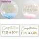 Baby Dusche Decor Transparent Bobo Ballon ES IST EIN JUNGE MÄDCHEN Ballons Brief Aufkleber Feder