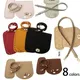8 farben 4 Teile/satz Künstliche Leder Schulter Tasche Bottom Strap Ersatz für DIY Stricken Häkeln