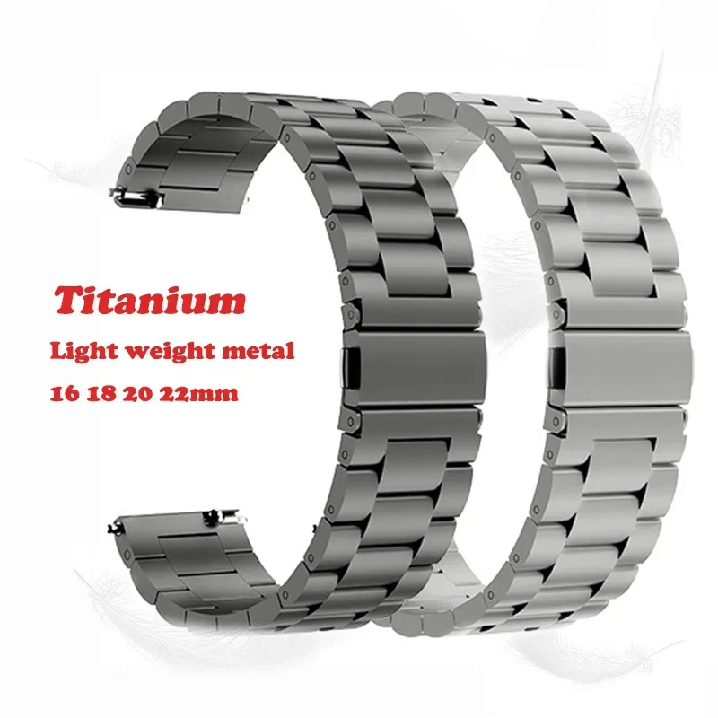 Titan Metallarmband 22mm 20mm 18mm 16mm Uhrenarmband Schnellverschluss Universal Armband Smart Watch Ersatzarmband Business Image