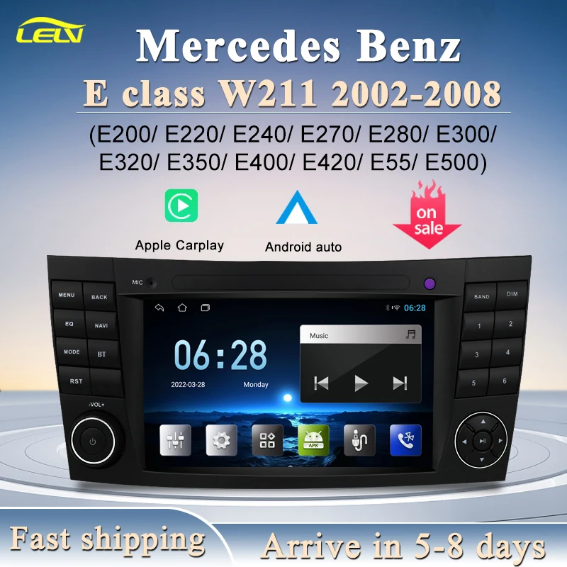 STWEI Fabrik Preis 2Din Android Bluetooth Lautsprecher GPS Navi Carplay Auto Video Player Für Mercedes Benz E Klasse W211 RadiosTereo