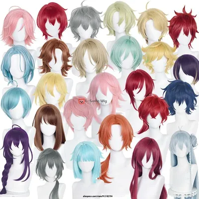 Anime es tsukinaga leo sena izumi kage hira mika harukawa sora shino hajime amagi hiiro cosplay perücke perücke kappe Image