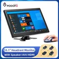 Podofo 10.1 "Auto Kopfstütze Monitor HD Digital LCD Bildschirm DVD Player Nehmen Design UV