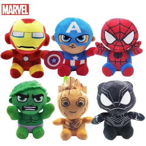 20cm staunen die Avengers Serie Plüsch Stofftiere Spiderman Hulk Iron Man Kapitän Amerika Cartoon
