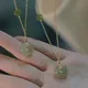 Vent fille Ellenbogen Perlenkette Hetian Jade Halskette für Frauen Mädchen Geschenk frisches