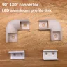 90/180 grad winkel stecker LED winkel aluminium profil link V profile connector U profile