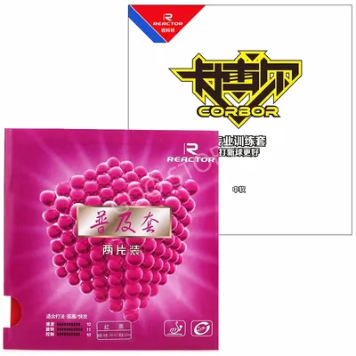 2 Stück Reactor Corbor Pickel im Original Reactor Corbor Tischtennis Gummi Ping Pong Schwamm Image