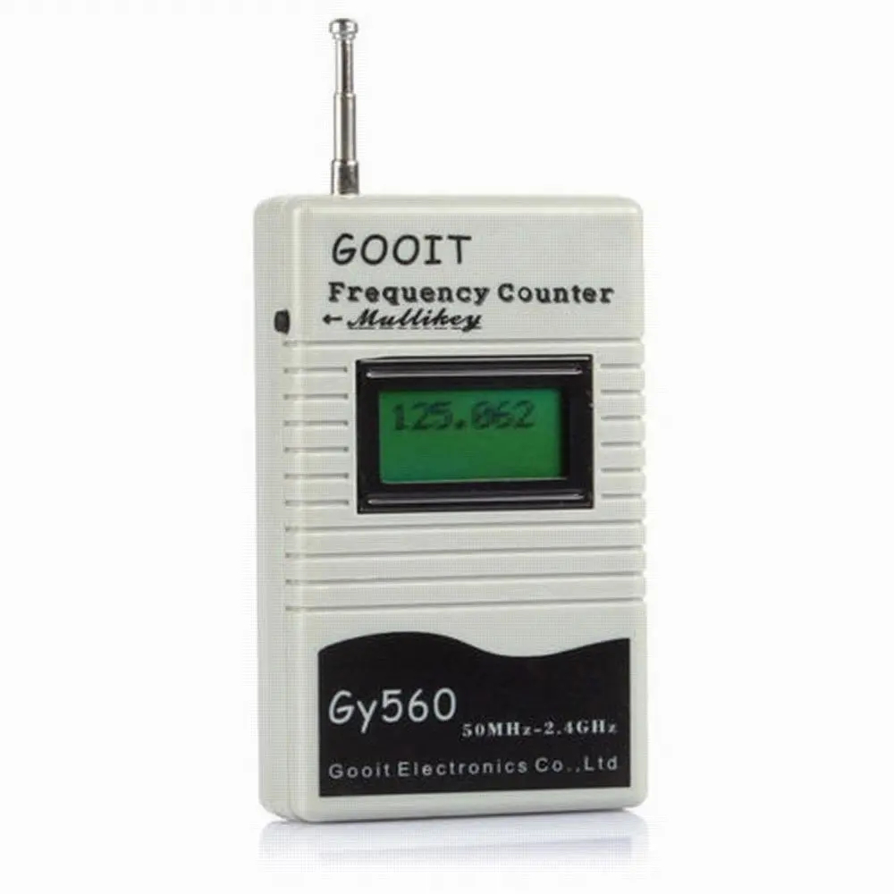 GY560 Frequenzmesser Zählertester für Zwei-Wege-Radio-Transceiver GSM 50 MHz-2,4 GHz 7-stelliges LCD-Display mit Signalmessgerät Image