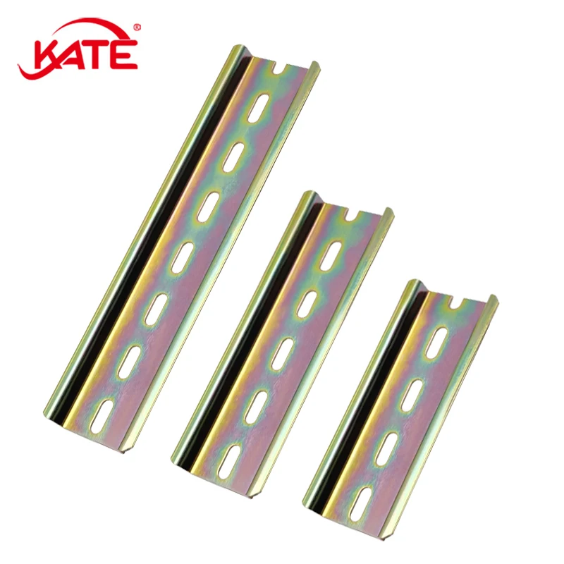 Stahl Universal 35mm Schlitz DIN Linear Schiene Dicke 0,9mm Abstand 35mm Länge 10/12/15/20/25/30cm Terminal Block Din Schiene Image