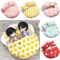 Ob11 puppe cartoon runde babybett anzug kawaii puppen bett schlafsack matratze für nendo roids p9