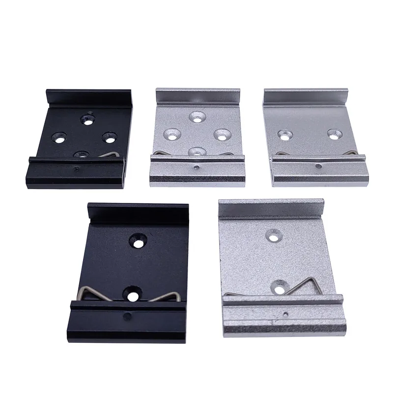 35 mm, 25 mm, 45 mm, Metall-DIN-Schiene, fester Klemmclip, Relais-C45-Montageschnalle, einfaches Befestigungsgestell mit Montagelöchenschiene Image
