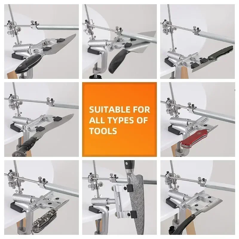 RUIXIN Pro Metall Material Messer Spitzer Schärfen System Stein mit Steine Grinder Diamant Schleifstein Festen Winkel Apex Set Image