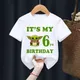 Yoda Kinder T-Shirt Geburtstag Nummer Mädchen Junge Kawaii Cartoons Aschenputtel Kleidung Kind