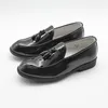 Neue Jungen Kleid Schuhe Schwarz Kunstleder Slip On Quaste Loafers Schuh Hochzeit Party Kinder