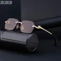 2023 Mode Sonnenbrille Frauen trend ige Vintage randlose Sonnenbrille für Männer Luxus Sonnenbrille