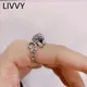 LIVVY Thai Silber Farbe Neue Design Vintage Gothic Dominierenden Tiger Ring Männer der Trend Mode