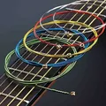 6 Teile/satz Akustische Gitarre Saiten Regenbogen Bunte Gitarre Saiten E-A Für Akustische