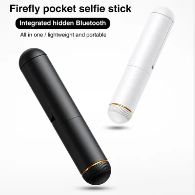 Mini Firefly Pocket Selfie Stick Bluetooth Drahtlose Fernbedienung Ausziehbare Handheld Selfie Rod für iPhone Xiaomi HUAWEI VIVO