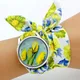 Shsby Neue Design Damen Blume Tuch Armbanduhr Mode Frauen Kleid Uhr Hohe Qualität Stoff Uhr Süße