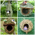 Stroh Vogelnest Käfig Außen Warme Vogel Nest und Vogel Haus Pet Produkte Dekoration Gras Nest Hängen