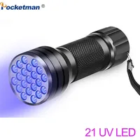 UV-Taschenlampe 9led 21led 12led UV-Licht 395-400nm LED UV-Taschenlampen Linterna Taschenlampe