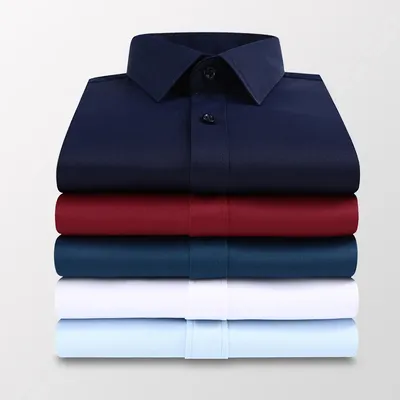 Plus Größe 5XL 6XL 7XL Männer Einfarbig Business Hemd Mode Beiläufige Dünne Weiße Lange Hülse Hemd