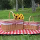 Woven Wicker Korb Picknick Camping Lagerung Korb Breadfruit Lebensmittel Frühstück Blume Display Box