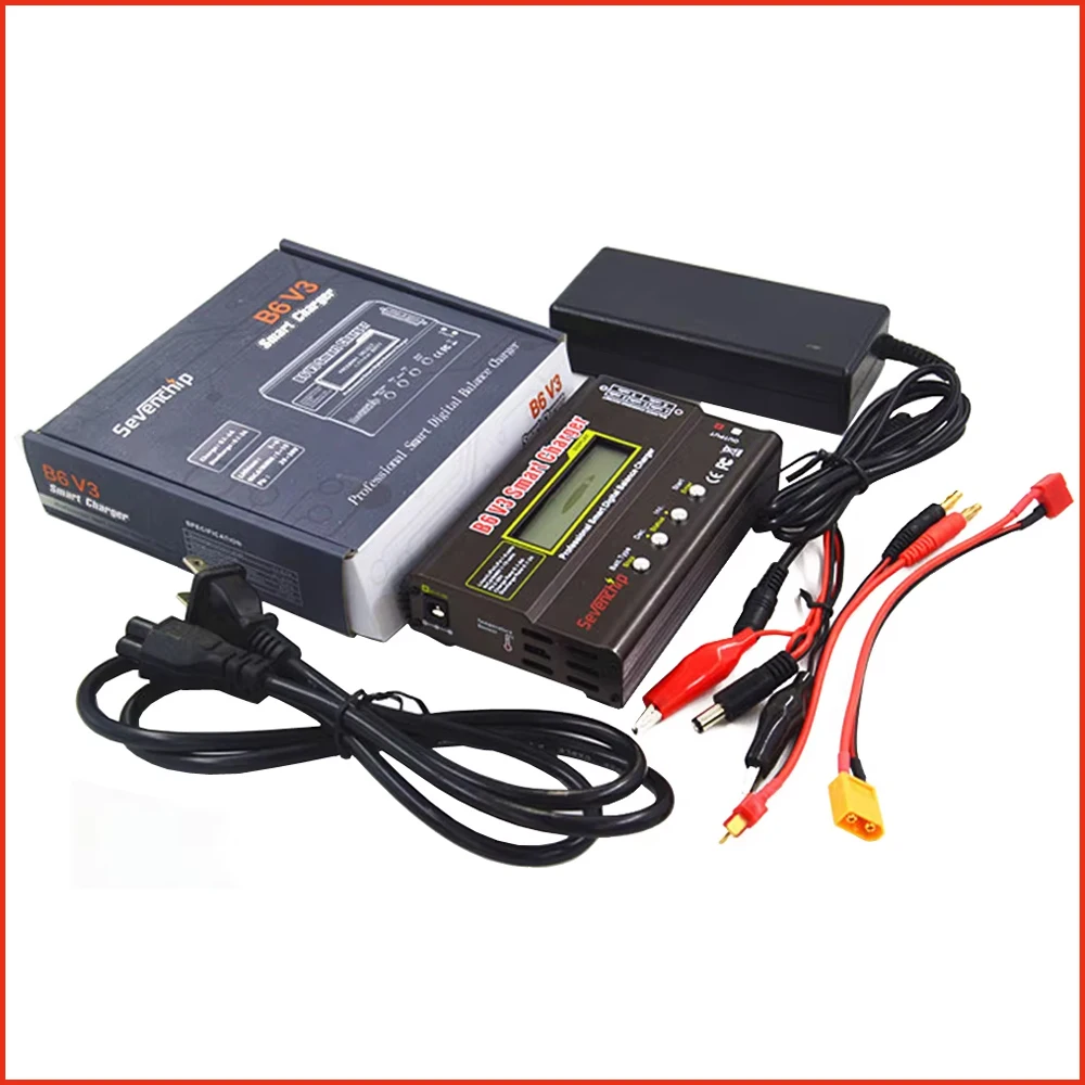 IMAX B6 V3 80W Multifunktions-Lipo-Balance-Ladegerät/Entlader mit 12V 5A AC-Adapter für RC Lipo LiHV LiIon LiFe NiCd NiMH PB