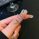 Neue Splitter Farbe Zirkonia Schlange Ring für Frauen Offene Einstellbare CZ Finger Ringe Party
