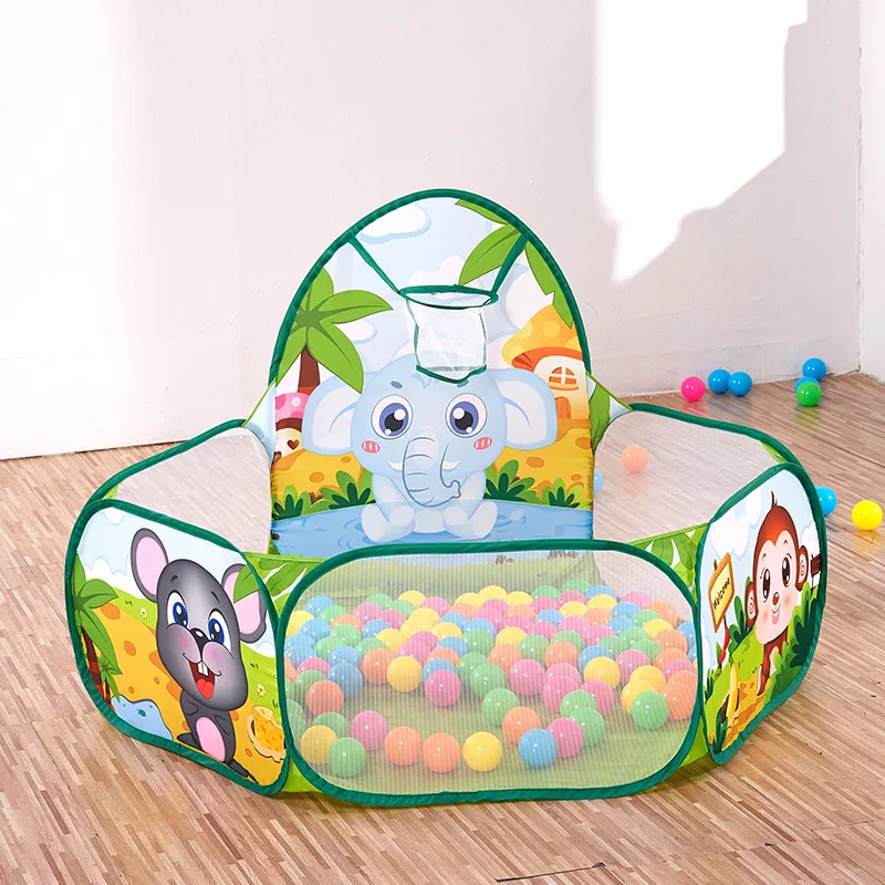 1,2 M Ball Pool mit Korb Kinder Spielzeug Indoor Ozean Ball Pit Laufstall Zelt Outdoor Spielzeug für Kinder Ballenbak Dropshipping