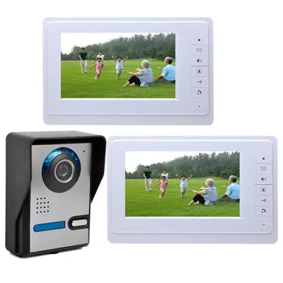 Yobang Security Home Security 7''Zoll Monitor Wired Video Tür Telefon Türklingel Eintrag Intercom System 1 ~ 2 Monitor + 1 Kamera Kit