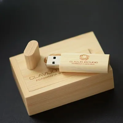 Hölzernes Flash-Laufwerk, 64 GB, kostenloses individuelles Logo, Stiftantriebe, 32 GB, Ahorn, Image
