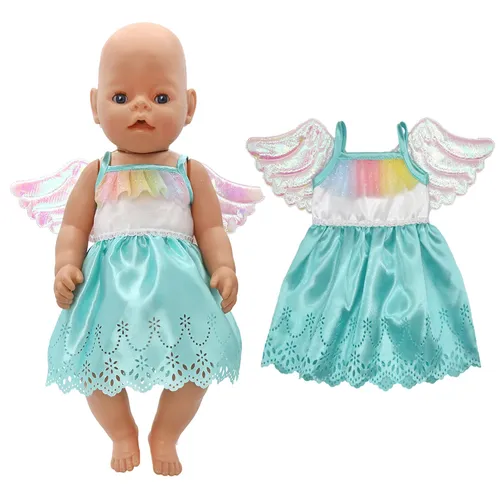 „18 zoll 43cm Geboren Baby Puppe Rosa Kleid mit Unterhose 18 „“45 Cm Mädchen Junge Puppe Kleidung Hemd“