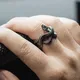1 stück Frauen Und Männer Vintage Punk Tier Schlange Offene Einstellbare Finger Ring Schlange