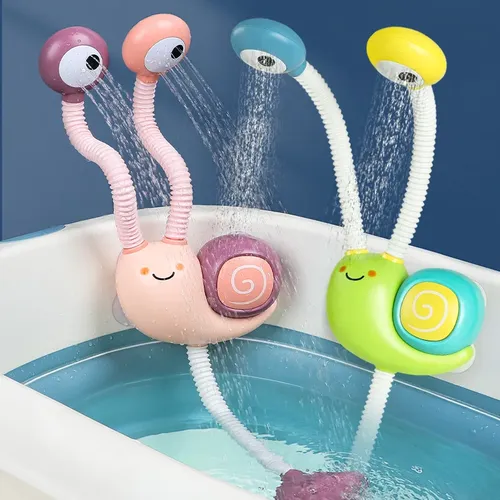 Bades pielzeug Wasserspiel Schnecke Sprühen Wasserhahn Dusche elektrisches Wassers prüh spielzeug