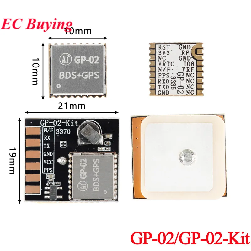 5 stücke/1 stück GP-02-Kit Entwicklung Bord GP-02 Dual Modus BDS GNSS Timing Modul Satellite Positionierung Navigation empfänger SOC Modul Image