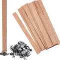 20Pcs Holz Kerzen Docht Aromatherapie kerze docht mit Erhalter Core für DIY Kerze Der Kit Liefert