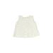 Go Gently Baby Sleeveless Blouse: White Tops - Size 6-12 Month