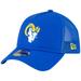 Men's New Era Royal Los Angeles Rams A-Frame Trucker 9FORTY Adjustable Hat