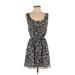 BCBGeneration Casual Dress - Mini: Black Animal Print Dresses - Women's Size Small