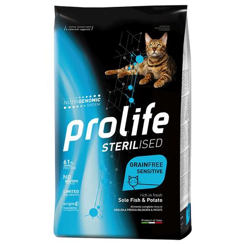 7 kg Cat Prolife GF Sterilized Sole Fish&Potato Katzenfutter trocken