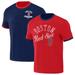 Men's Darius Rucker Collection by Fanatics Navy/Red Boston Red Sox Two-Way Ringer Reversible T-Shirt