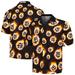 Men's PLEASURES Black Minnesota Twins Flame Fireball Button-Up Shirt