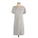 Ann Taylor LOFT Outlet Casual Dress - Shift: Gray Marled Dresses - Women's Size X-Small