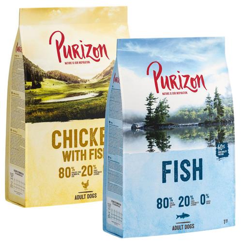 Purizon Probierpaket 2 x 1 kg – Black-A Huhn mit Fisch, Fisch