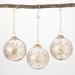 Clover Lane 3 Piece Good Tidings Snowflake Ball Ornament Set Glass in Gray/Yellow | 5 H x 5 W x 5 D in | Wayfair OR10667