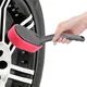 Tire Sponge High Elasticity Black Sponge Applicator With Long Handle Detailing Brush Tire Detail