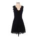 Joie Casual Dress - A-Line: Black Dresses - Women's Size Small