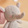 Poupée Animal en laine tricotée pour bébé jouet de sommeil confortable et apaisant en peluche pour
