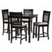 Genesis Modern Fabric and Wood 5-Piece Pub Set